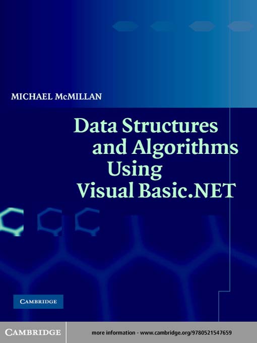 Cover image for Data Structures and Algorithms Using Visual Basic.NET